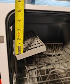 Hermitlux Countertop Dishwasher, 5 Washing Programs Portable Dishwasher With 5-Liter Built-in Water Tank For Glass Door 65 71PRnLTcE L