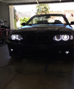 iJDMTOY 7000K Xenon White 264-SMD LED Angel Eyes Halo Ring Lighting Kit Compatible with BMW E36 E46 3 Series E39 5 Series E38 7 Series (Fit Xenon Trim ONLY) 39 71PRsQ5qjGL