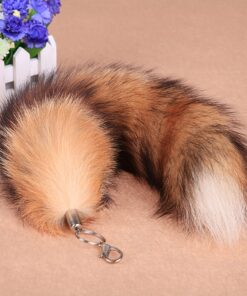 URSFUR Real Canadian Red Fox Tail Fur Keychain Alopex Lagopus Cosplay Toy Car Bag Charm Pendant Cosplay Toy Key Chain Ring Tassel Keyring 10 71PSuMa9edL