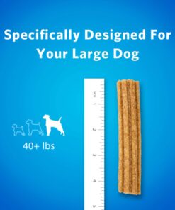 Purina DentaLife Made in USA Facilities Large Dog Dental Chews, Daily - (4) 18 ct. Pouches 18 Count (Pack of 1) 28 71PTra4McmL