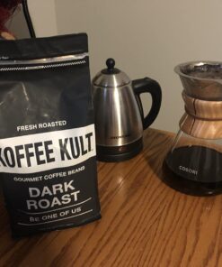 Koffee Kult Dark Roast Whole Bean Coffee - Small Batch Gourmet Aromatic Artisan Blend 100% Arabica Coffee Beans Organically Sourced (Dark Roast, 32oz) 2 Pound (Pack of 1) 43 71PUlWcu1RL