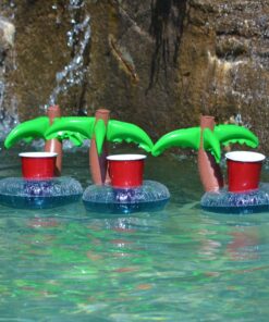 Alternative view of GoFloats Inflatable Pool and Hot Tub Drink Holders (3 Pack) (Choose - Unicorn, Flamingo, Palm Tree and More)