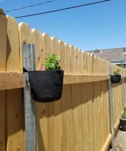 247Garden 5-Pack 1-Gallon Aeration Fabric Pot/Plant Grow Bag w/Handles (260 GSM, Black, 6H x 7D) 1 Gallon 47 71PV39K5yJL