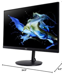 Acer CB272 bmiprx 27" Full HD (1920 x 1080) IPS Zero Frame Professional Home Office Monitor with AMD Radeon Free Sync, Height Adjustable Stand with Tilt & Pivot | Display, HDMI & VGA ports, Speakers Base 27-inch 37 71PV4Ruh9CL 1