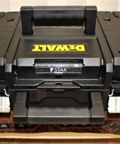 DEWALT TSTAK II Tool Box, 13 Inch, Flat Top, Holds Up To 66 lbs, Flexible Platforms for Stacking (DWST17807) 1 Count (Pack of 1) Flat Top Toolbox 46 71PVYhgZ10L