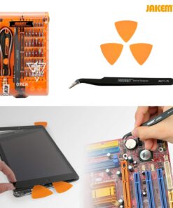 Screwdriver Set By JAKEMY, 43 in 1 Precision Screwdriver Kit Magnetic Replaceable Bits Repair Tool Kit Opening Tool and Tweezer for phone Cellphone PC Electronics Jm-8153+ 43 in 1 34 71PZFuRZX5L