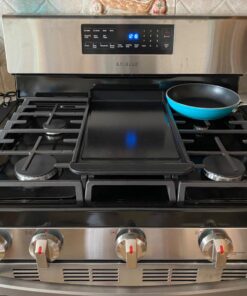 Capparis Kitchen Silicone Stove Counter Gap Cover, Easy Clean Heat Resistant Wide & Long Gap Filler, Seals Spills Between Counter, Stovetop, Oven, Washer & Dryer, Set of 2 (21 Inches, Black) 21 Inches 63 71PZf BGMTL