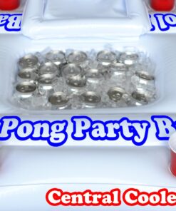 GoPong Original Pool Party Barge Floating Beer Pong Table with Cooler and Cup Holders 14 71PZwEpnZaL