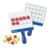 Learning Resources Magnetic Ten-Frame Answer Boards - Set of 4 with 100 Colorful counters/Discs, Ages 5+ | Grades K+ Giant Magnetic Ten Frame Boards Set, Math Manipulatives