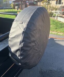 Moonet PVC Leather Spare Tire Wheel Cover for Car Truck SUV Camper Trailer Universal Fit RV JP FJ, R15 Black (for Overall Wheel Diameter 27-29 inch) 15 inch for Tire Diameter 27"-29" 45 71PawLxJeoL