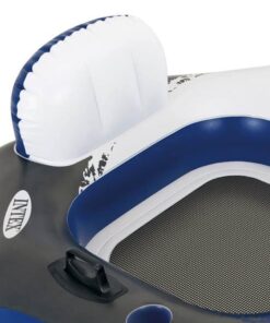 Intex River Run Connect 18 Gauge Vinyl Lounge Inflatable Floating Water Pool Tubes with 2 Cup Holders and Handles for Adults (4 Pack) 24 71PbkC8mdL