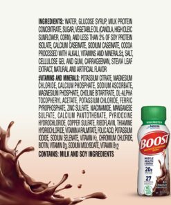 BOOST High Protein Balanced Nutritional Drink, Rich Chocolate, 8 Ounce Bottle (Pack of 24) 25 71PcIZsKO2L