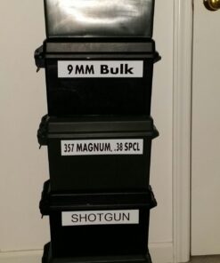 MTM AC50C-40 Ammo Can, 50-Caliber, Heavy-Duty Dual Latching System, Rugged Polypropylene Plastic, O-Ring Seal System, Water Resistant, Bulk Ammo Storage, USA Made, Black 50-Caliber Ammo Can 38 71PcPSTs8HL