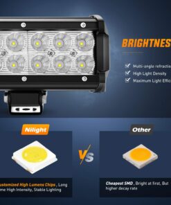 Nilight LED Light Bar 31Inch 198WOff Road Driving Light Spot Flood Combo Rooftop Led Bar Work Light 24V 12V for Van Camper Wagon Car Pickup ATV UTV SUV Truck Boat, 2 Years Warranty 27 71PdD0XCzEL