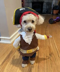 NACOCO Pet Dog Costume Pirates of The Caribbean Style (Medium) Medium Brown 38 71PdQJ0HbmL