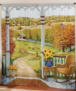 Saturday Knight Heartland Window Art Panel, 72 by 84-Inch