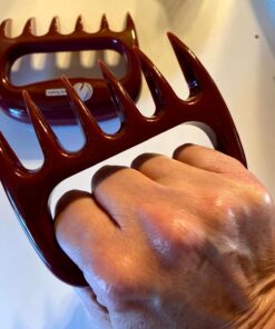 Cave Tools Meat Claws for Shredding Pulled Pork, Chicken, Turkey, and Beef- Handling & Carving Food - Barbecue Grill Accessories for Smoker, or Slow Cooker - Merlot 1 Pack 19 71PfkKTJ07L