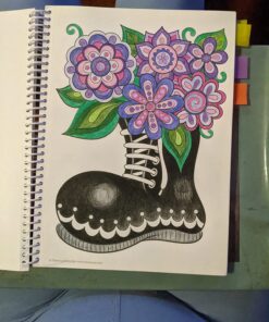 Fun & Funky Coloring Book Treasury: Designs to Energize and Inspire (Design Originals) 208 Pages with 96 Groovy One-Side-Only Designs on Extra-Thick Perforated Paper in a Handy Spiral Lay-Flat Binding 33 71PgOLPkPPL 2