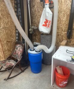 Eagle 14 Gallon High Density Polyethylene Lab Pack Barrel Drum with Metal Lever-lock Lid, 26.5" Height, 15" Diameter, Blue, 1610MB 40 71PgQqEDQIL