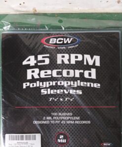 100 Vinyl 45 RPM 7" Record Poly Outer Sleeves 2 Mil New 20 71PgdpcQ5CL