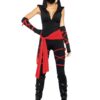 Leg Avenue Women's Deadly Ninja Costume, Black/Red, Small, Black/Red, Size Small 7 71PhZAlRG9L