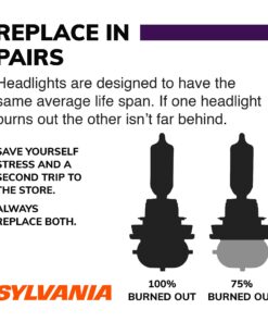 Alternative view of SYLVANIA - 9003 XtraVision - High Performance Halogen Headlight Low Beam and Fog Replacement Bulb (Contains 2 Bulbs)