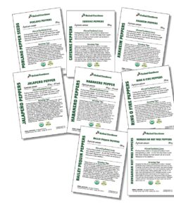 Hot Pepper Seeds - Organic Heirloom Chili Seed Variety Pack for Planting - Cayenne, Jalapeno, Habanero, Poblano, and More 36 71PhfgKV iL