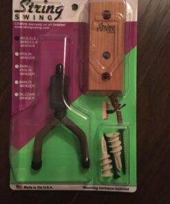 Ukulele Hanger Wooden Wall Mount Made in the USA or Mandolin Hanger - Cherry Hardwood - by String Swing CC01UK-C Single Unit 30 71PhlHVYYUL