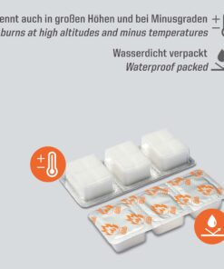 Esbit 1300-Degree Smokeless Solid 14g Fuel Tablets for Backpacking, Camping, and Emergency Prep 12 Pieces 17 71Pif2UYTfL