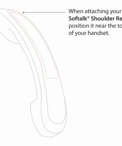 Softalk II Black Phone Shoulder Rest | Landline Telephone Accessory (00801M) 14 71PjXvzxVL