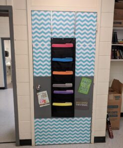 The Macbeth Collection Self Adhesive Shelf Liner - 2 Pack - Rugby Chevron Aqua Pop 31 71Pjchw4tJL