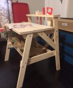 Melissa & Doug Solid Wood Project Workbench Play Building Set - STEAM Toy, Wooden Kids Work Bench, Toy Tool Bench 43 71PjlS wDzL