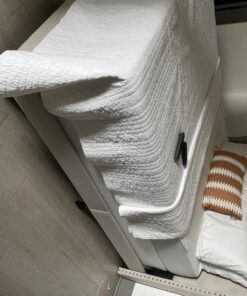 ZINUS No Assembly Metal Box Spring, 9 Inch White Mattress Foundation, Sturdy Metal Structure, Split Queen 51 71PkEj10cNL