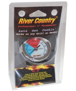 2" River Country Professional Adjustable BBQ Grill & Smoker Thermostat Thermometer Temperature Gauge 14 71Pkuj06FL