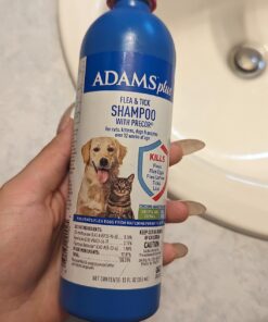 Adams Plus Flea & Tick Shampoo with Precor for Cats, Kittens, Dogs & Puppies Over 12 Weeks Of Age Sensitive Skin Flea Treatment | Kills Adult Fleas, Flea Eggs, Ticks, and Lice 12 Ounces Shampoo Only 37 71PlIZAXgYL 1