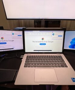 WESTHOD 12" Laptop Monitor Extender, Portable Monitor for Laptop HDMI USB C Screens Extender FHD 1080P, Plug-Play Tri-Screen for 13”-16” Laptops 126 71PleDYtg8L