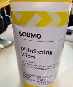 Amazon Basics Disinfecting Wipes, Lemon & Fresh Scent, Sanitizes/Cleans/Disinfects/Deodorizes, White, 340 Count (4 Packs of 85) (Previously Solimo) 85 Count (Pack of 4) 4Pack--2 Lemon, 2 Fresh 31 71PlrfI0xhL