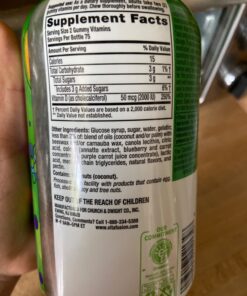 Vitafusion Vitamin D3 Gummy Vitamins for Bone and Immune System Support, Peach, Blackberry and Strawberry Flavored, 50 mcg Vitamin D, 75 Day Supply, 150 Count 150 Count (Pack of 1) 50 71PnyJx0VJL