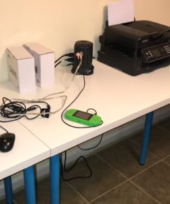 Power Strip Tower Surge Protector, BEVA Surge Protector Tower with 9 AC Outlet and 4 USB Ports, 18AWG 6.5 Feet Extension Cord, 3-Prong Flat Plug, Multiple Outlets for Office Apartment Dorm Essentials 6.5ft-Black 44 71PoiwYipGL