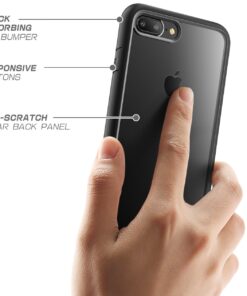 SUPCASE Unicorn Beetle Style Case Designed for iPhone 7 Plus, iPhone 8 Plus Case, Premium Hybrid Protective Clear Case for Apple iPhone 7 Plus 2016 / iPhone 8 Plus 2017 (Black) Black 48 71PpRg 8UwL