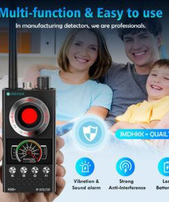 Alternative view of JMDHKK Hidden Camera detectors,Bug Detector Anti spy Detector, GPS Detector, Camera Detector for Hotel, Locate and detect Listening Devices for Business Auto Scan 4-in-1 Detector K68+ Anti spy detector