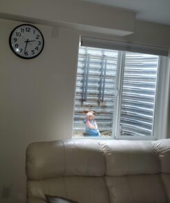 The Ultimate Wall Clock - 14" Atomic, Black, Easy to Read, Perfect for Home, Office, School, Indoor / Outdoor 14” Atomic 38 71PpsqoBW0L