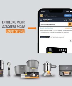 Esbit 1300-Degree Smokeless Solid 14g Fuel Tablets for Backpacking, Camping, and Emergency Prep 12 Pieces 23 71Pq0IU4rIL