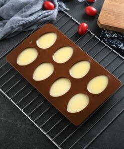 Alternative view of Mirenlife 8 Cavity Silicone Egg Pan, Egg Tray, Egg Shape Ice Tray, Silicone Pan for Cake Decorating, Chocolate, Candy, Jello, Baking Pan for Muffin, Bread and More 1 Egg Mold