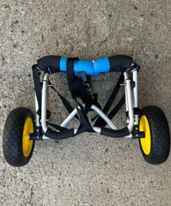 Bonnlo Kayak Cart Canoe Dolly Fishing Kayak Accessories Carrier Foldable Paddle Board Trolley Boat Trailer Transport with NO-Flat Airless Tires Wheels and 2 Ratchet Straps Kickstands- "U"shape 37 71PrK2Ro2lL