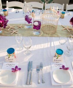 LOT of 10 White Pencil Starfish Wedding Decor 4" - 5" 19 71PrciuF6SL