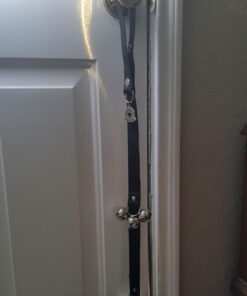 Caldwell's Dog Potty Bell for Dogs to Ring to Go Outside - The Original Dog Door Bell for Potty Training - Premium Quality Dog Training Tools & New Puppy Essentials One Potty Bell Black 36 71Prp7BxQgL