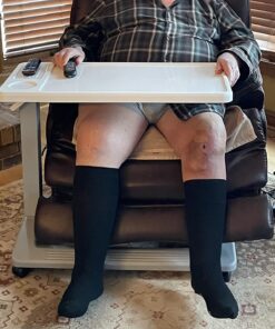 Carex Overbed Table and Hospital Bed Table - Table With Wheels - Over The Bed Table For Home Use and Hospital, Bedside Table With Wheels, Over Bed Desk, Over Bed Table With Wheels 41 71Ps7OSx2pL