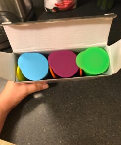 Silicone Popsicle Molds / Ice Pop Maker - Multi Color, Set of 6 with Lids - (Bright ) .. By Sunsella 29 71PsceTNIUL