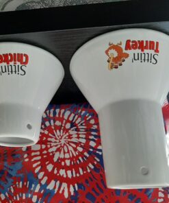 Sittin' Chicken & Turkey Ceramic Beer Can Roaster & Steamer Combo Pack- Easily Infuse flavors Into Your Meat- Wide Ceramic Base for Oven Or Grill Use- Great Meal Prep Accessories for BBQing & Grilling 33 71PtQ0npGL